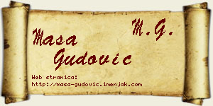 Maša Gudović vizit kartica